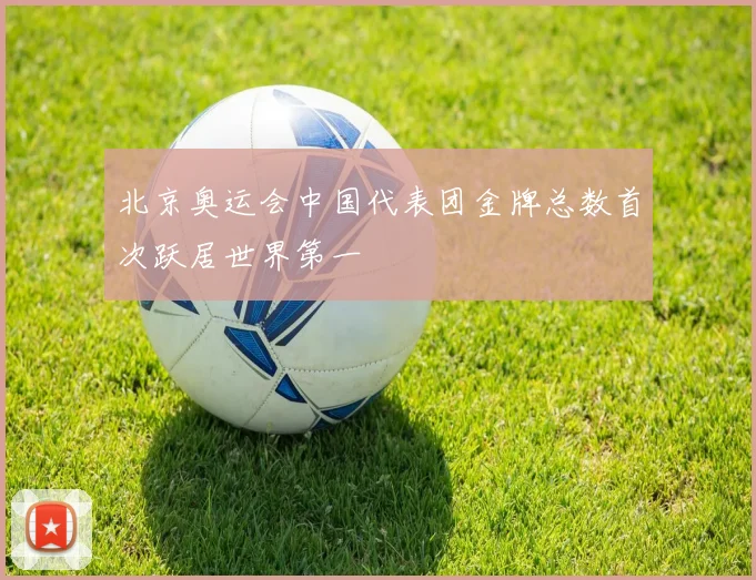 北京奥运会中国代表团金牌总数首次跃居世界第一